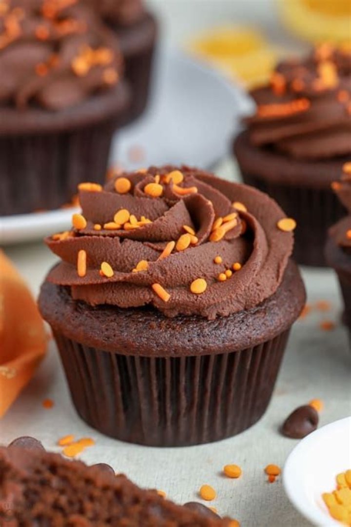 Chocolate Orange Cupcakes - Celebrating Sweets