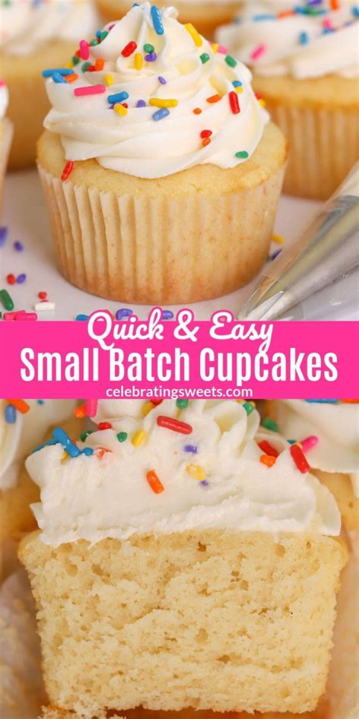 Small Batch Cupcake Recipe - Celebrating Sweets